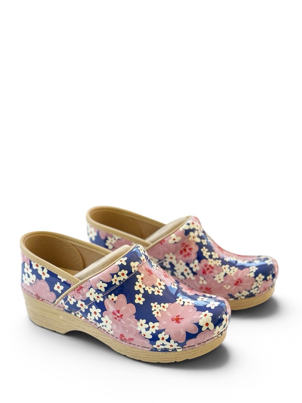 Dansko • Professional Floral Patent Leather Clogs Size 39